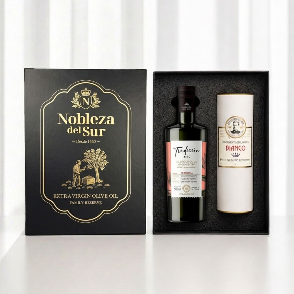 (백화점 판매상품) [노블레자 델 수르] 아르베키나 엑스트라버진 올리브 오일 500ml + [죠반니 레] 화이트 발사믹 250ml 2종세트