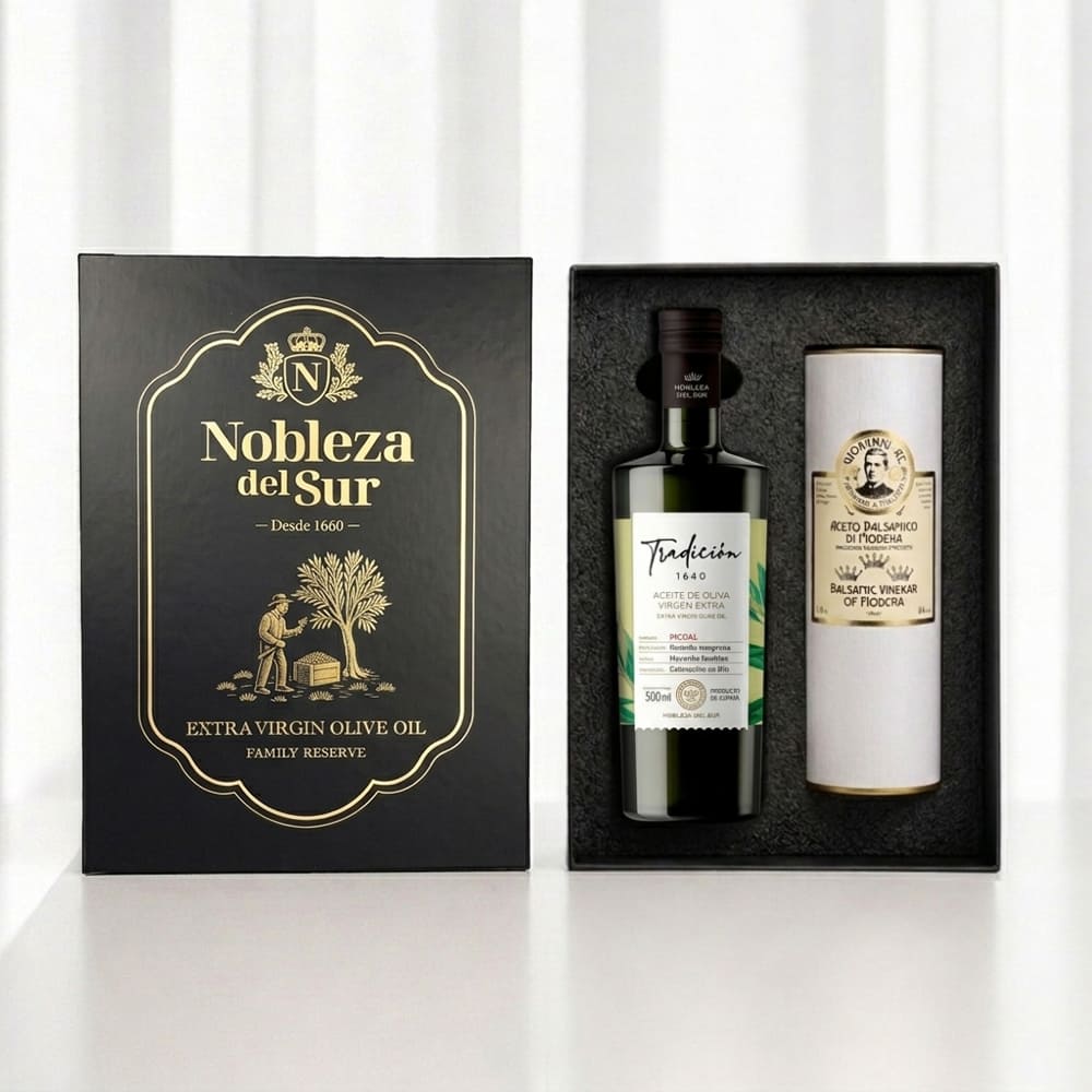 (백화점 판매상품) [노블레자 델 수르] 피쿠알 엑스트라버진 올리브 오일 500ml + [죠반니 레] 3크라운 발사믹 250ml 2종세트