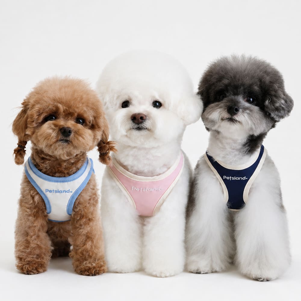 [펫츠랜드] 강아지 하네스 가슴줄 X형 애견 반려견 중형견 소형견 허그미 HARNESS 단품