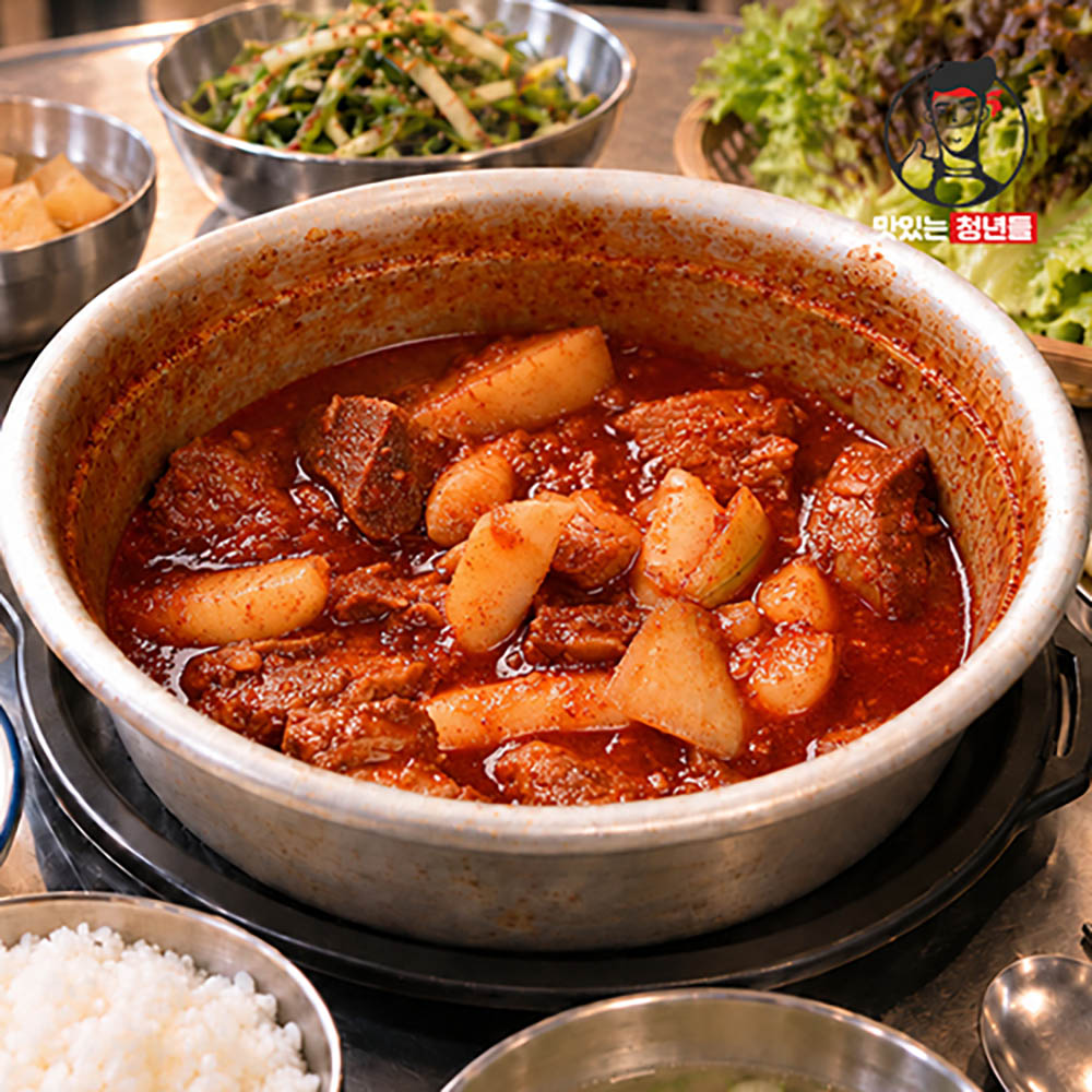 [맛있는청년들] 동인동 간장/매운 순살 돼지갈비찜 800g(400gx2팩)