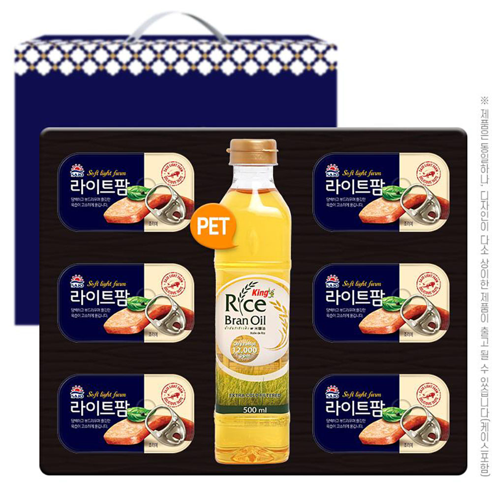 킹프리미엄 현미유 500ml 사조라이트팜 6P(7종)