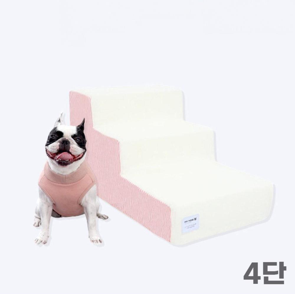 [개과천선] 밀케이 강아지 계단 논슬립 스텝 고양이 침대 4단 스트라이프