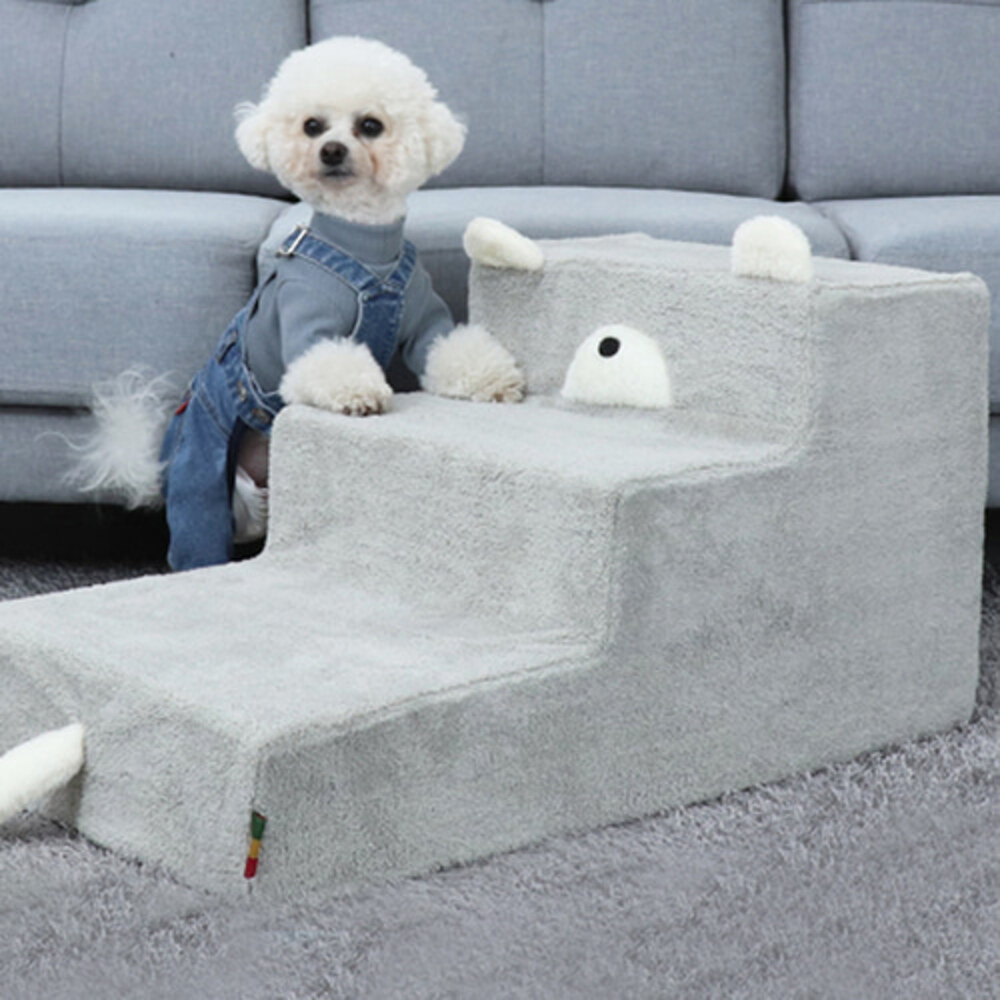 [개과천선] 큐트리 강아지 계단 논슬립 스텝 고양이 침대 3단