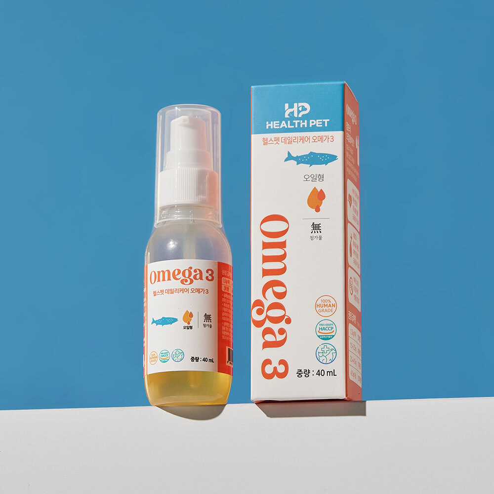 [헬스펫] 데일리케어 오메가3 오일형(4ml)/애완동물용/참치에서 추출한 해양성 오메가3