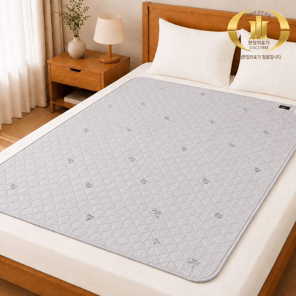 [한일의료기] 코지아 프라임 인공지능 EMF 탄소 전기요 HI-GN2600 라이트그레이 더블