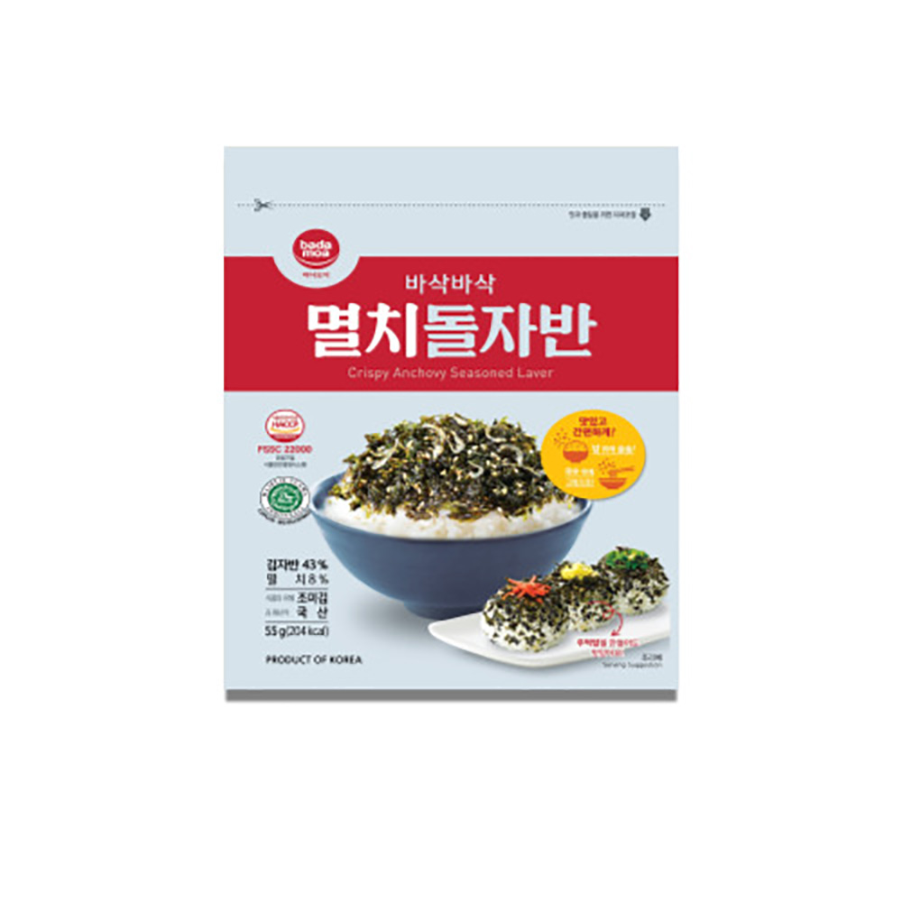 [바다모아] 바삭바삭 멸치 돌자반 55g 15개