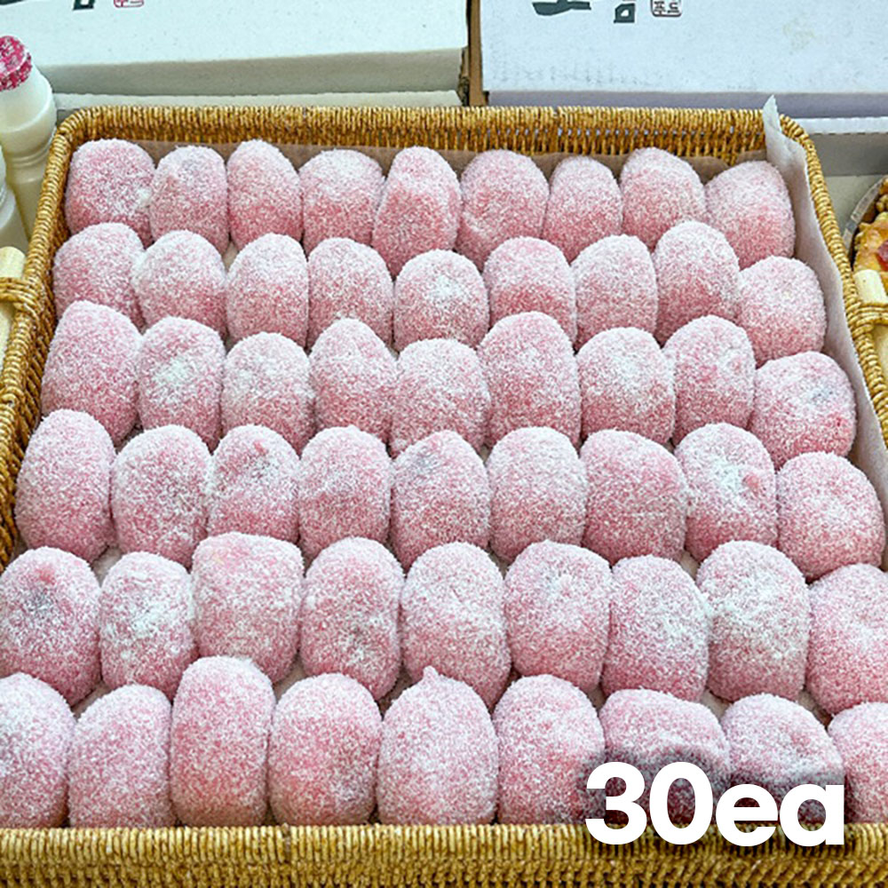 [소담] 코코넛가루 딸기 팥찹쌀떡 60g*30개 (1.8kg)