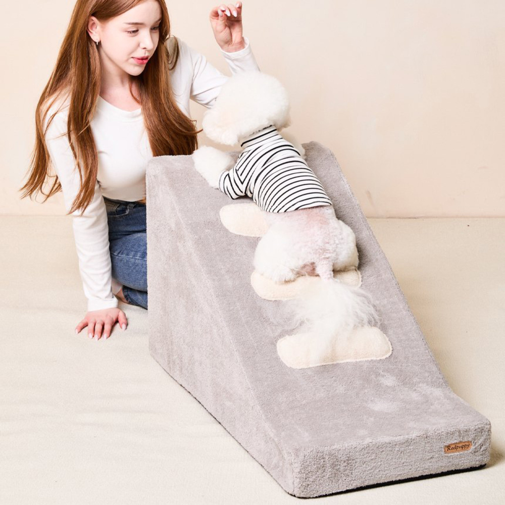 [개과천선] 마텔라 펫스텝 강아지 애견 계단 다크 그레이,B사이즈 2단