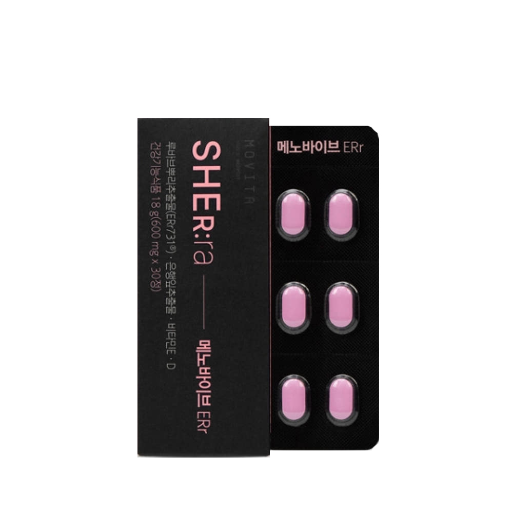 [모비타] 메디포스트 쉬라 메노바이브 ERr 600mg _ 30정 X 1박스