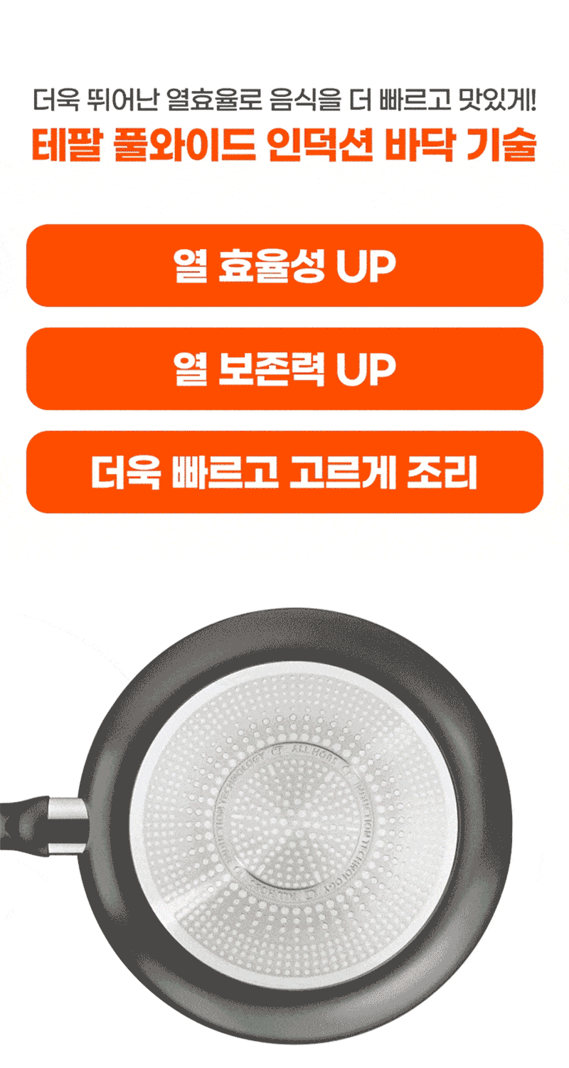 ★풍성페스타★ [테팔] 인덕션 델리커시 프라이팬 2종(24+28)+(사은품) 대나무 키친타월 3겹 100매+옻칠 나무수저 1인 세트 상세 26