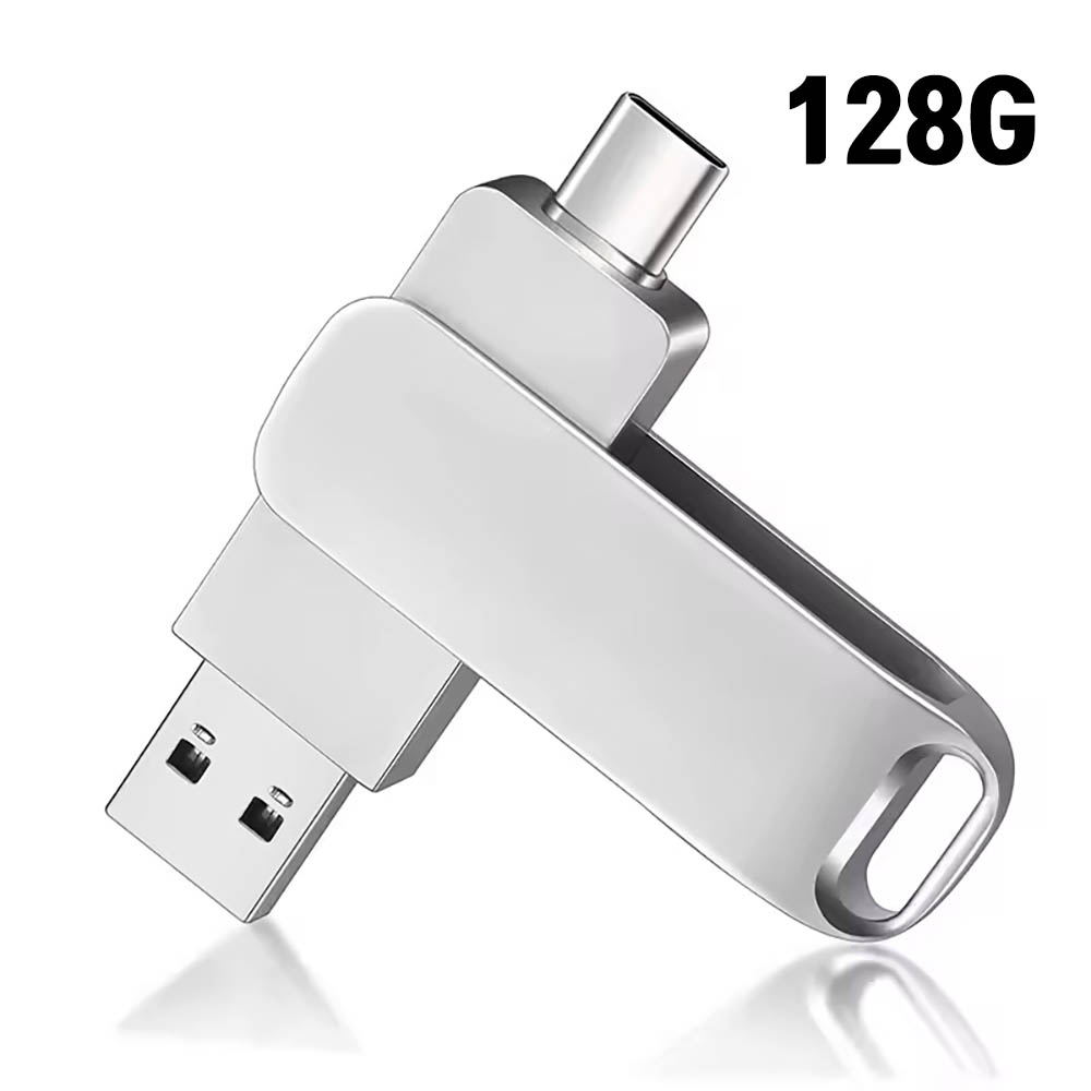 [보스위즈] USB 3.2 C타입 OTG 2in1 유에스비 양면스윙 메모리 벌크형 128G