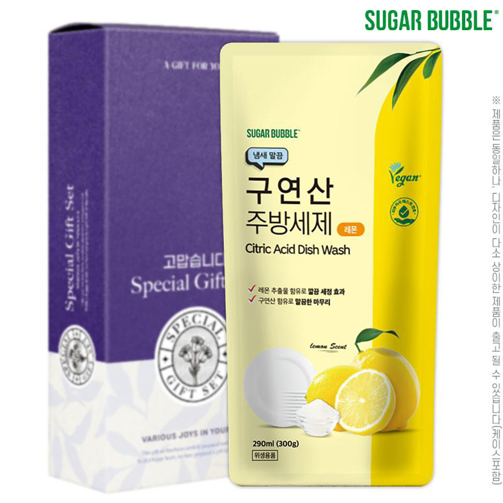 [슈가버블] 구연산주방세제300리필1P