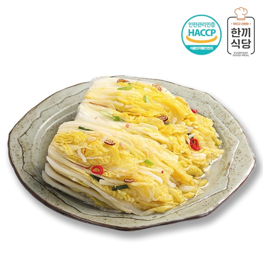 한끼식당 우리 농산물 100% 백김치10kg