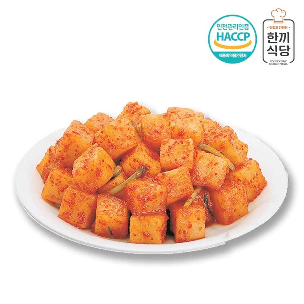 한끼식당 우리 농산물 100% 깍두기5kg