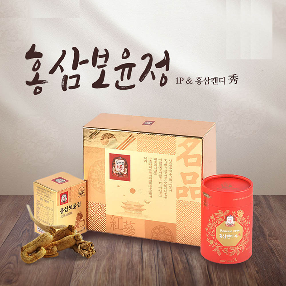 정관장 홍삼보윤정 1p세트 (보윤정100g 1병+홍삼캔디수120g)