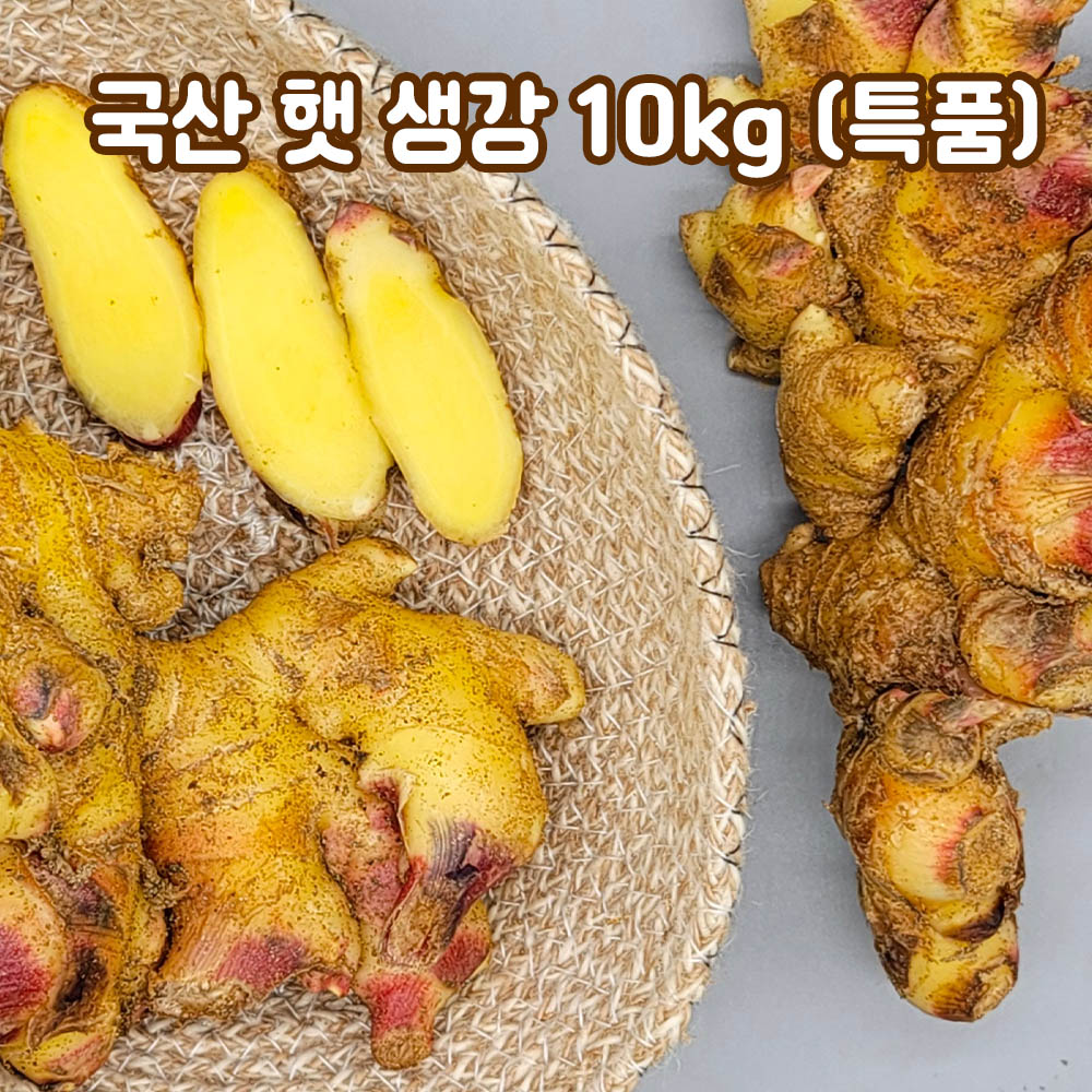 26년산 국산 햇 생강 10kg(특품)