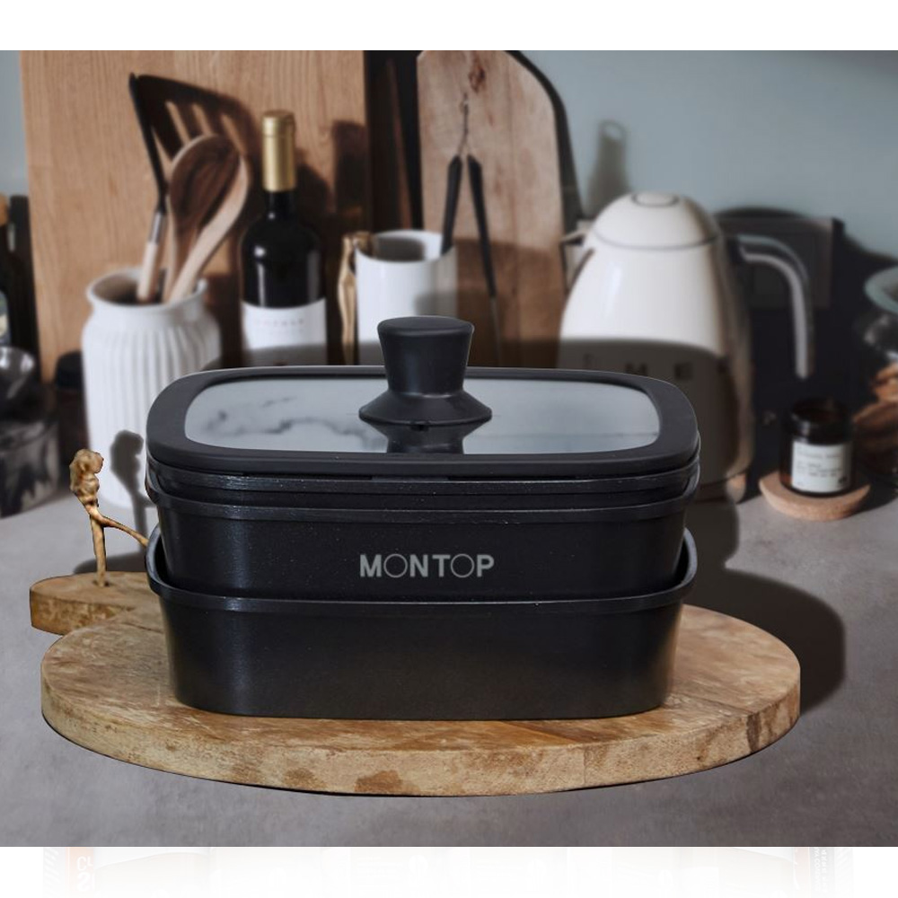 몬탑 네모네 IH사각 세라믹팬 10종 세트