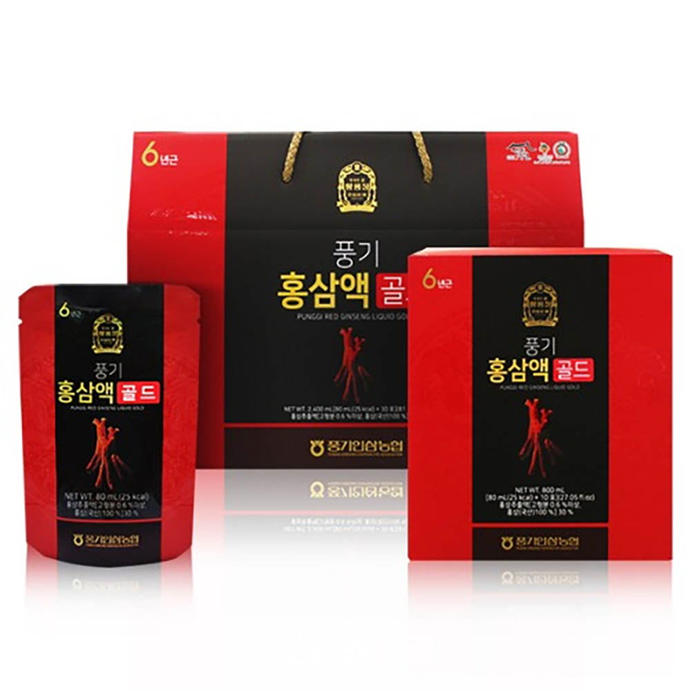[풍기인삼농협]황풍정 풍기홍삼액골드 80ml x 30포