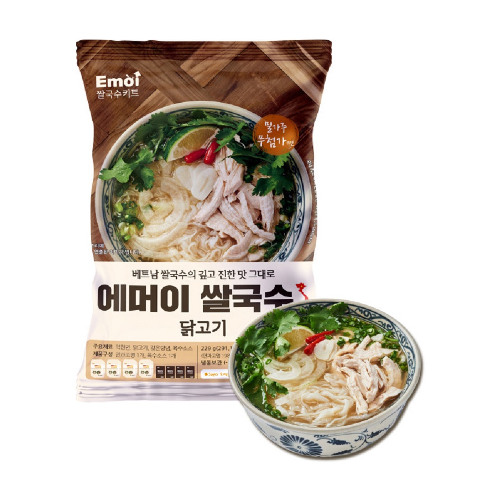에머이 닭고기 쌀국수 밀키트198g x 4팩(소스포함 31gx4개)