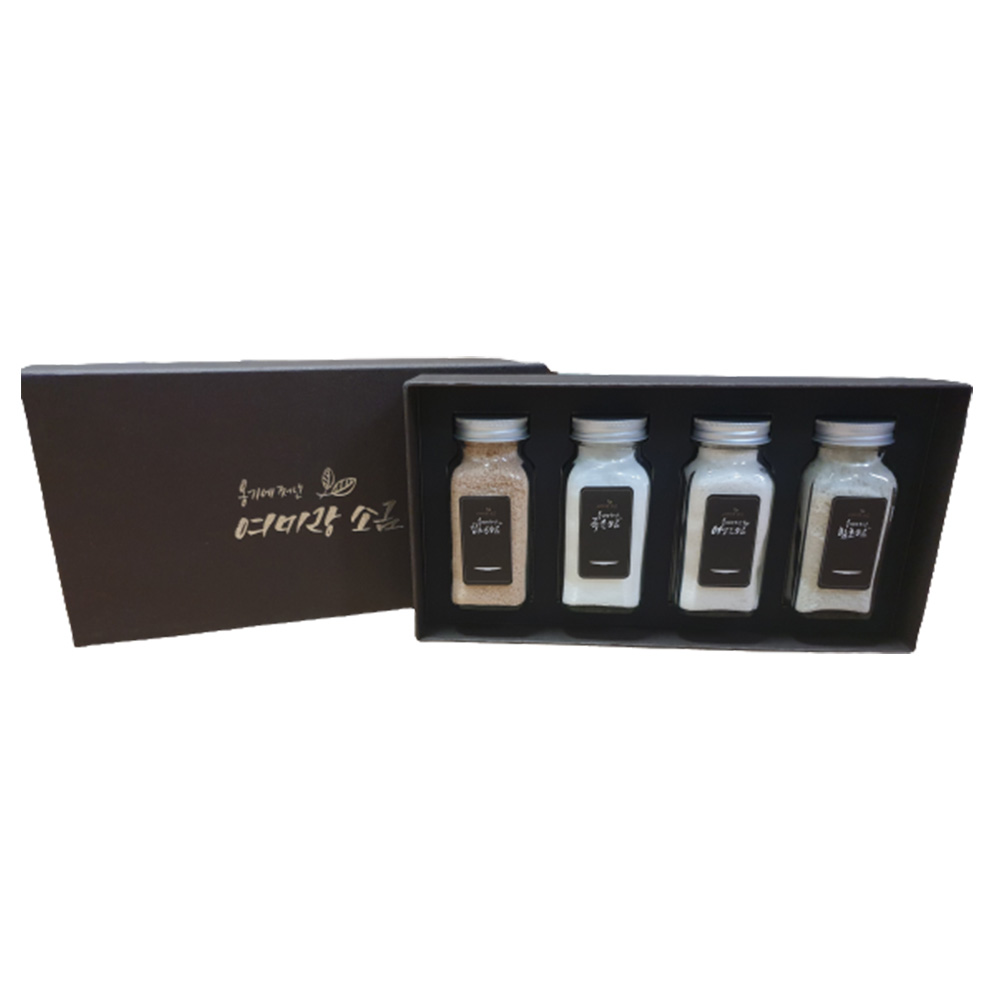 옹기에 쪄낸 여미랑소금 4종세트 (135g x 4)