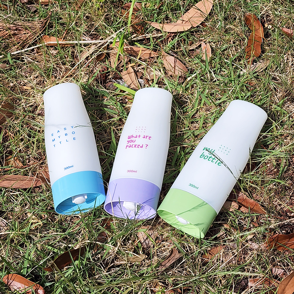 누르면 나오는 이지보틀 300ml 3종세트 밀폐용기