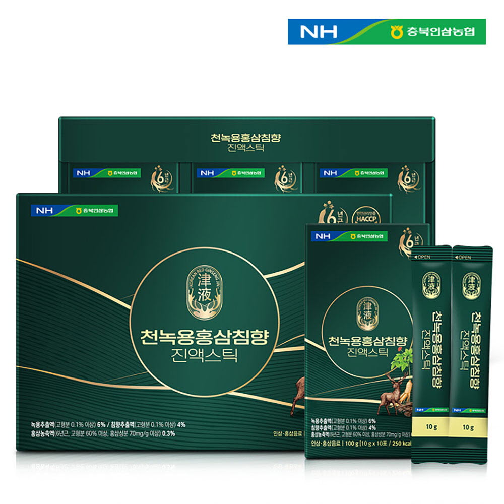 동의삼 천녹용홍삼침향 진액스틱 10g x 30포, 쇼핑백