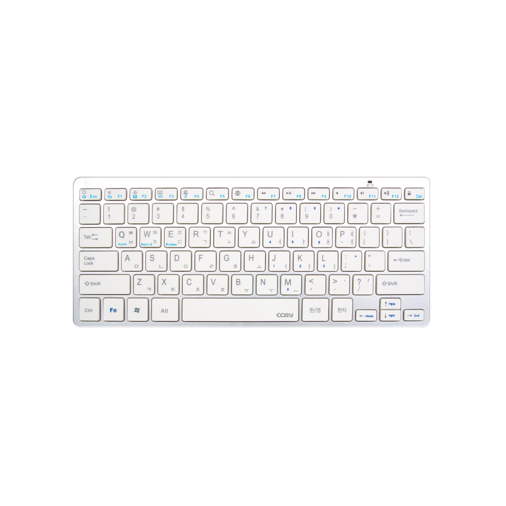 코시 베이직 실버 블루투스 키보드 KB1352BT