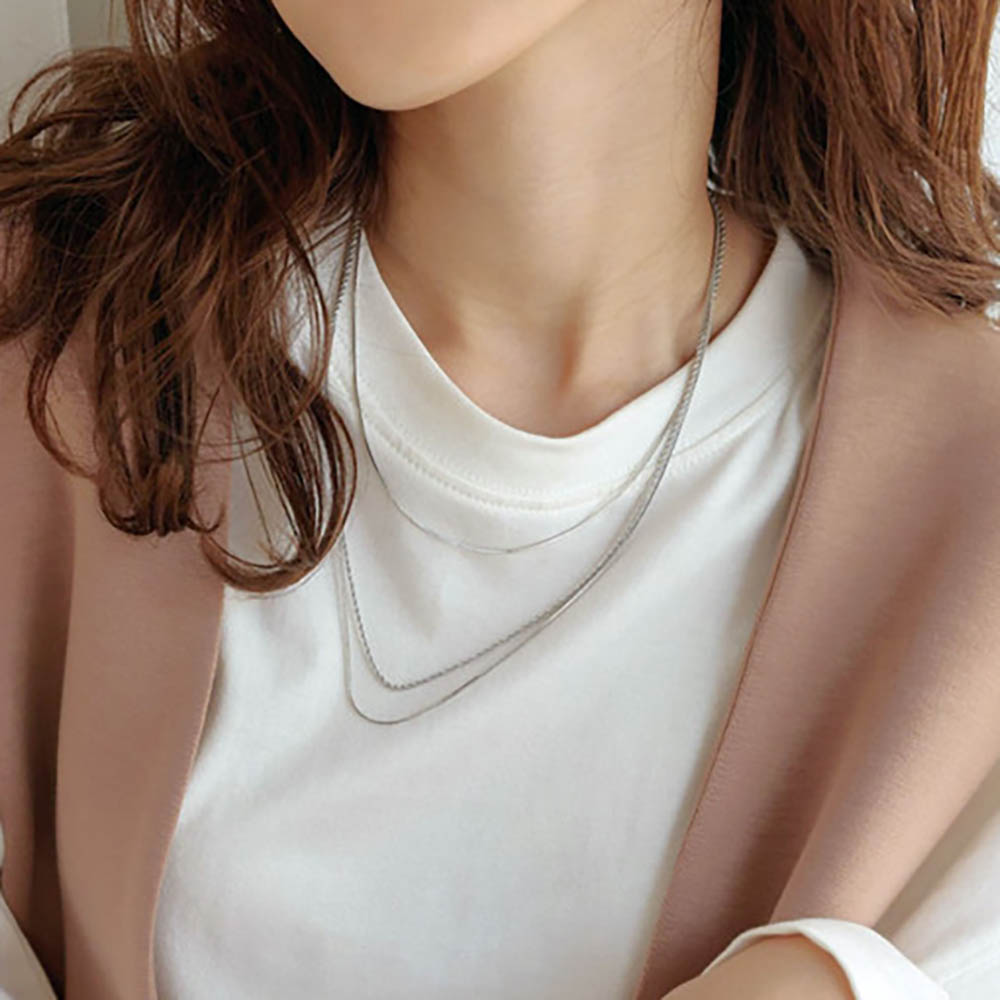 딸럽 써지컬스틸 써지컬 체인 목걸이 2줄-3줄 기부 후
