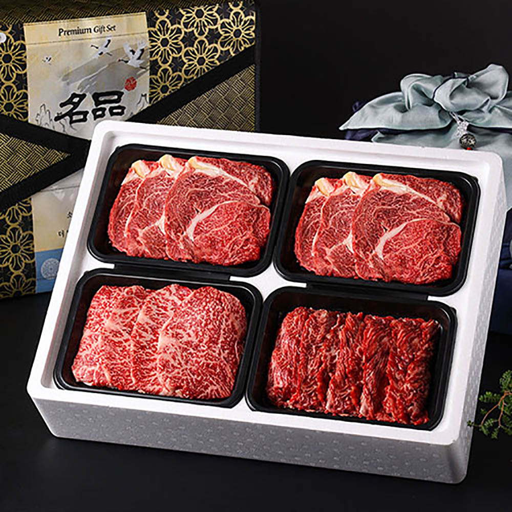 g3412 1++등급 명품 행복한우 구이혼합세트 1.2kg
