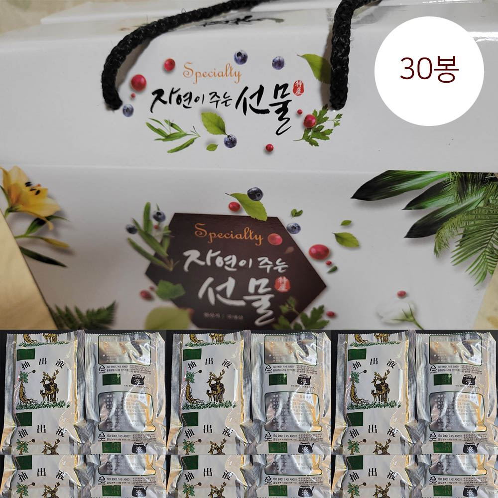 [수로산삼] 산양산삼 100프로 추출엑기스 90ml x 30봉