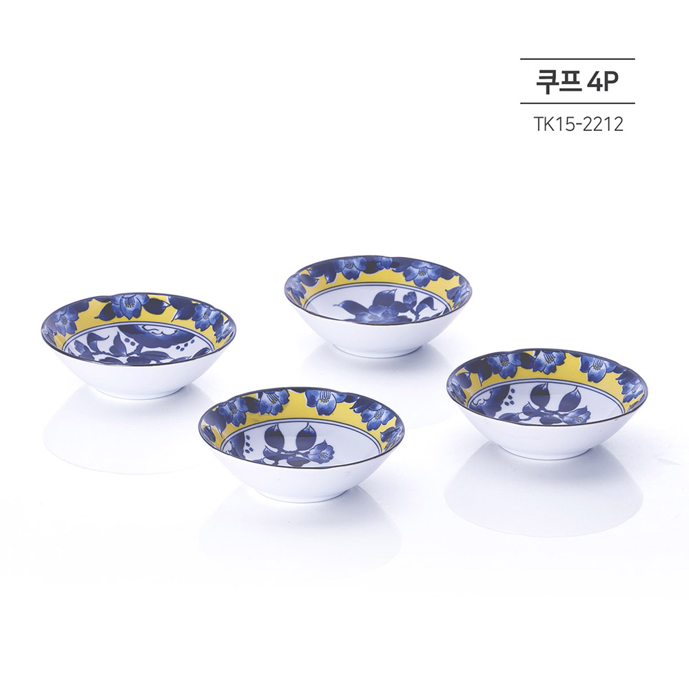 토기 츠바키 도자기 쿠프 4P 세트