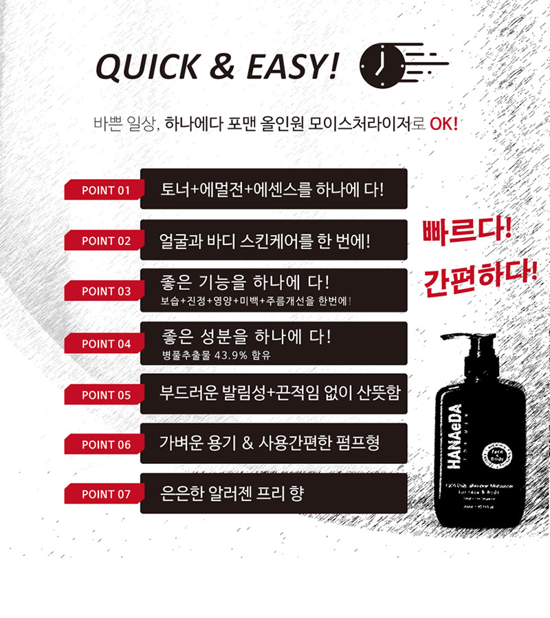 하나에다 포맨 시카 데일리 올인원 모이스처라이저 300ml 상세 3