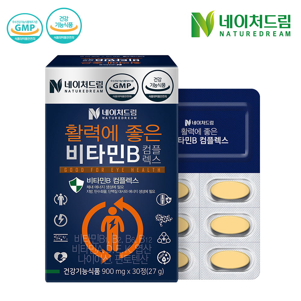 네이처드림 활력에 좋은 비타민B 900mg x 30정