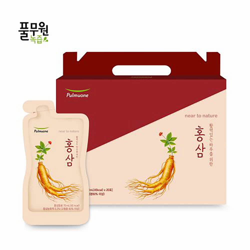 풀무원녹즙 니어투네이쳐 홍삼 70ml*20포