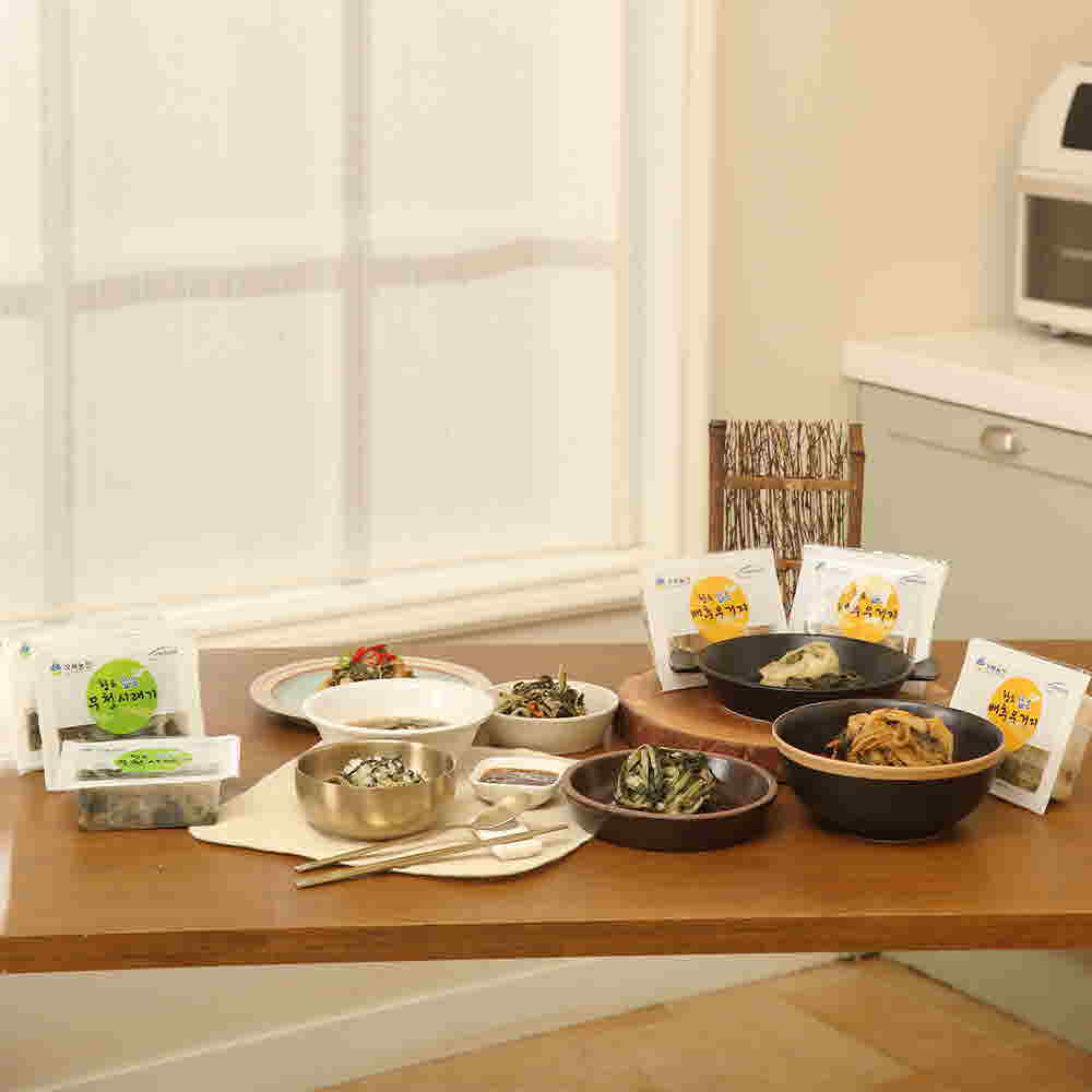 데친 무청시래기200g*3팩+데친 배추우거지200g*3팩