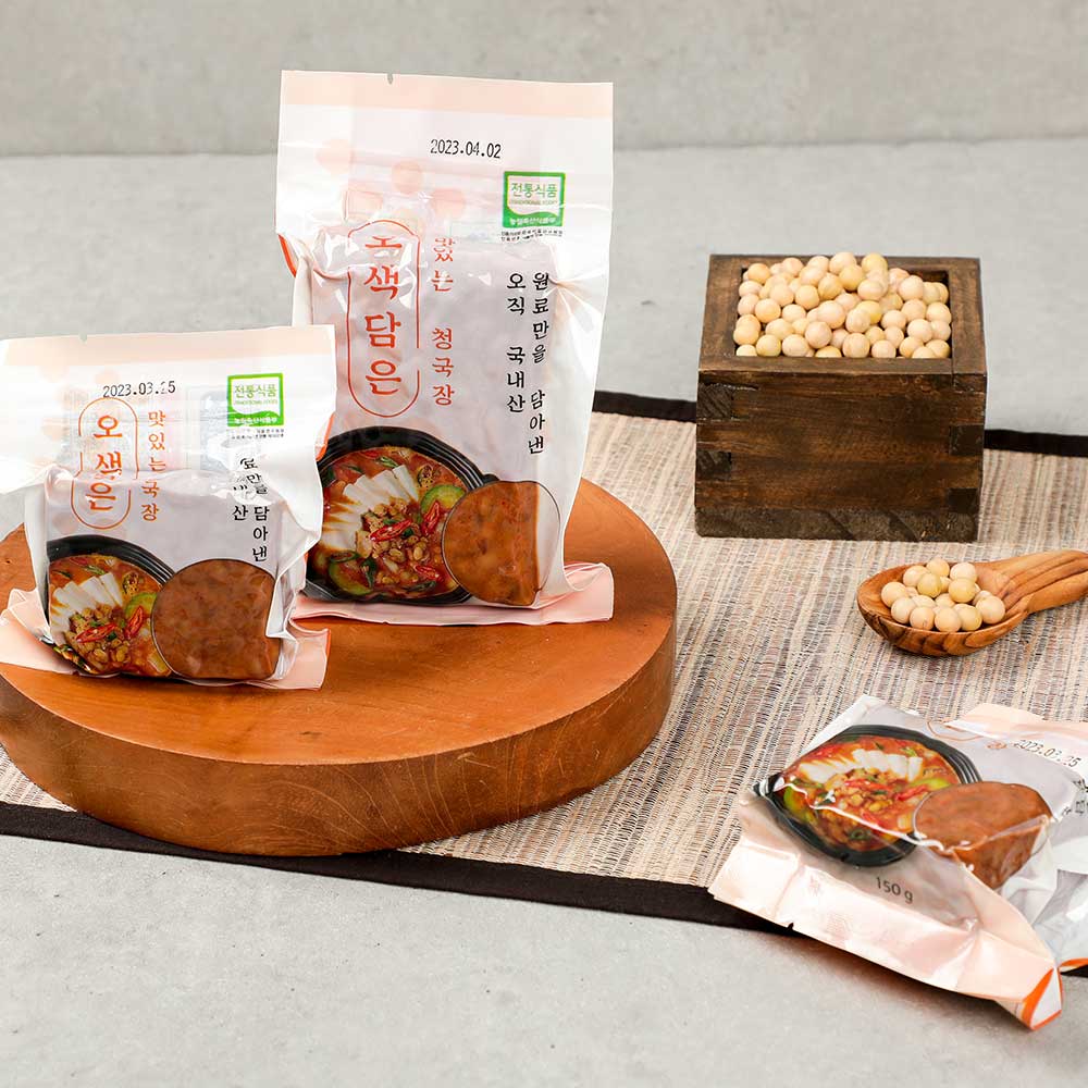 [금봉산농원]오색담은 맛있는 청국장 150g 3개