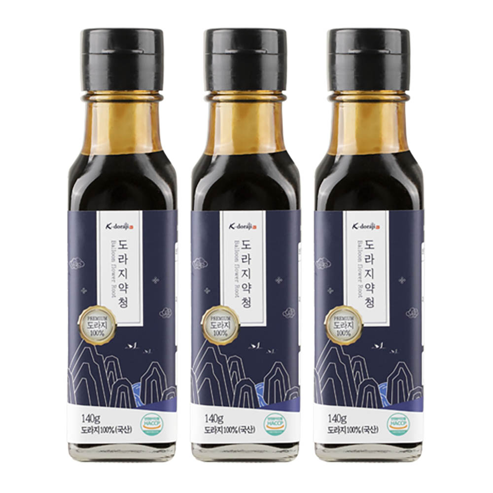 [황초원] 도라지 100% 도라지 미니약청 140g X 3병