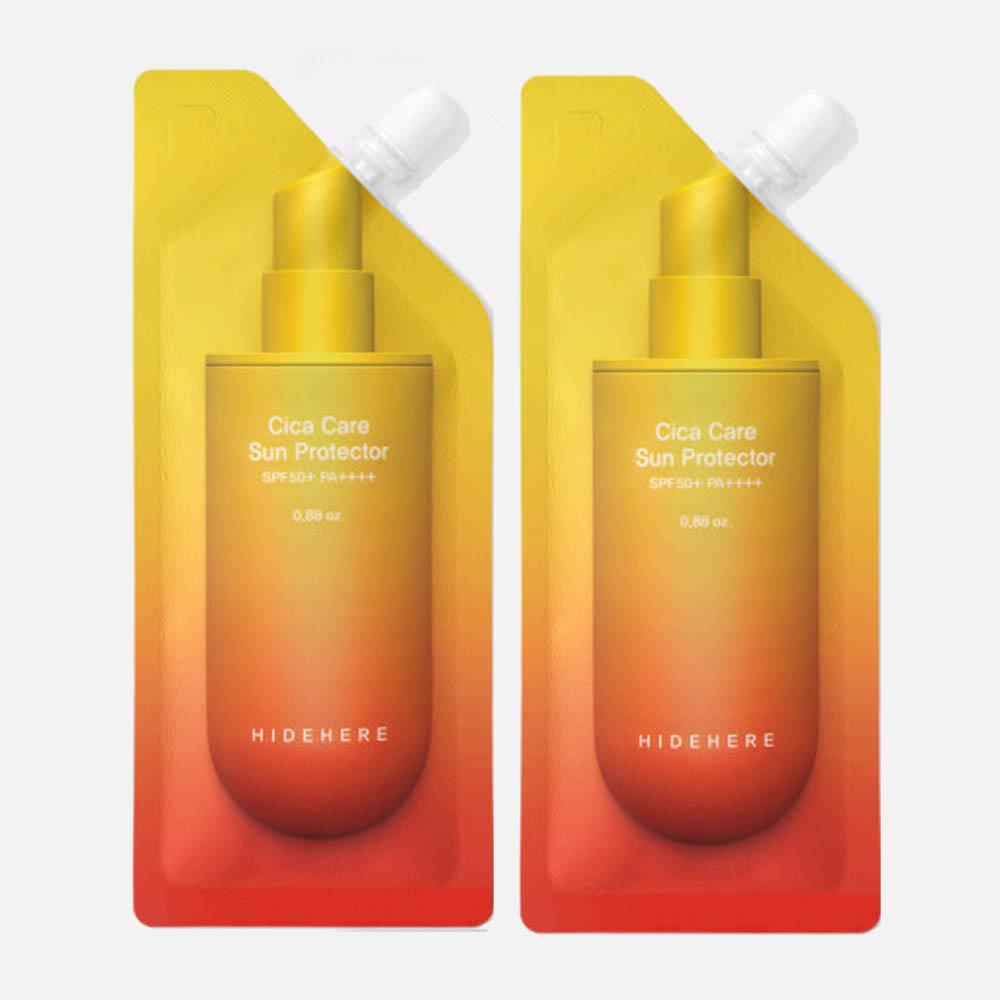 [HIDEHERE] 하이드히어 시카케어 저자극 선크림 25ml SPF50+ PA++++ 2개