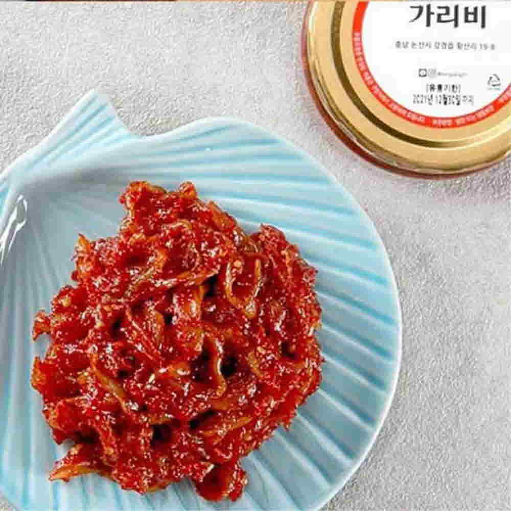 미왕젓갈백화점 정성을 다하는 반찬 논산 특산품 가리비 조개살 가리비젓 250g(아이스박스 포장)