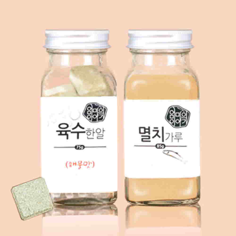 미담 엄마의 이야기 육수한알 해물육수3g 25알 1병+멸치가루85g 1병