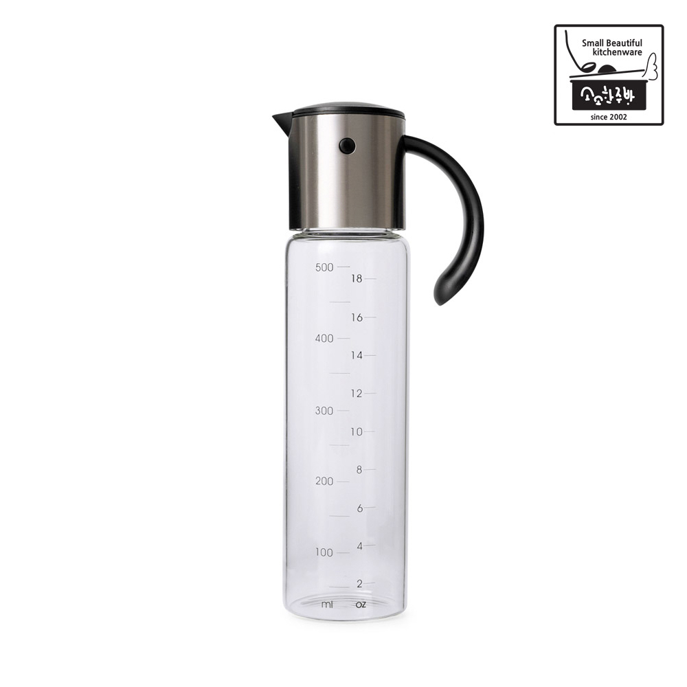 소소한주방 스텐글라스 오토 오일병 520ml