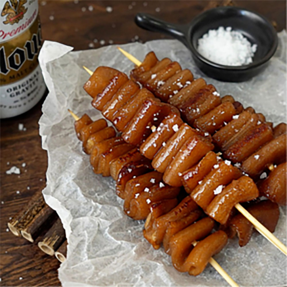 돼지껍데기꼬치 180g(5꼬치)