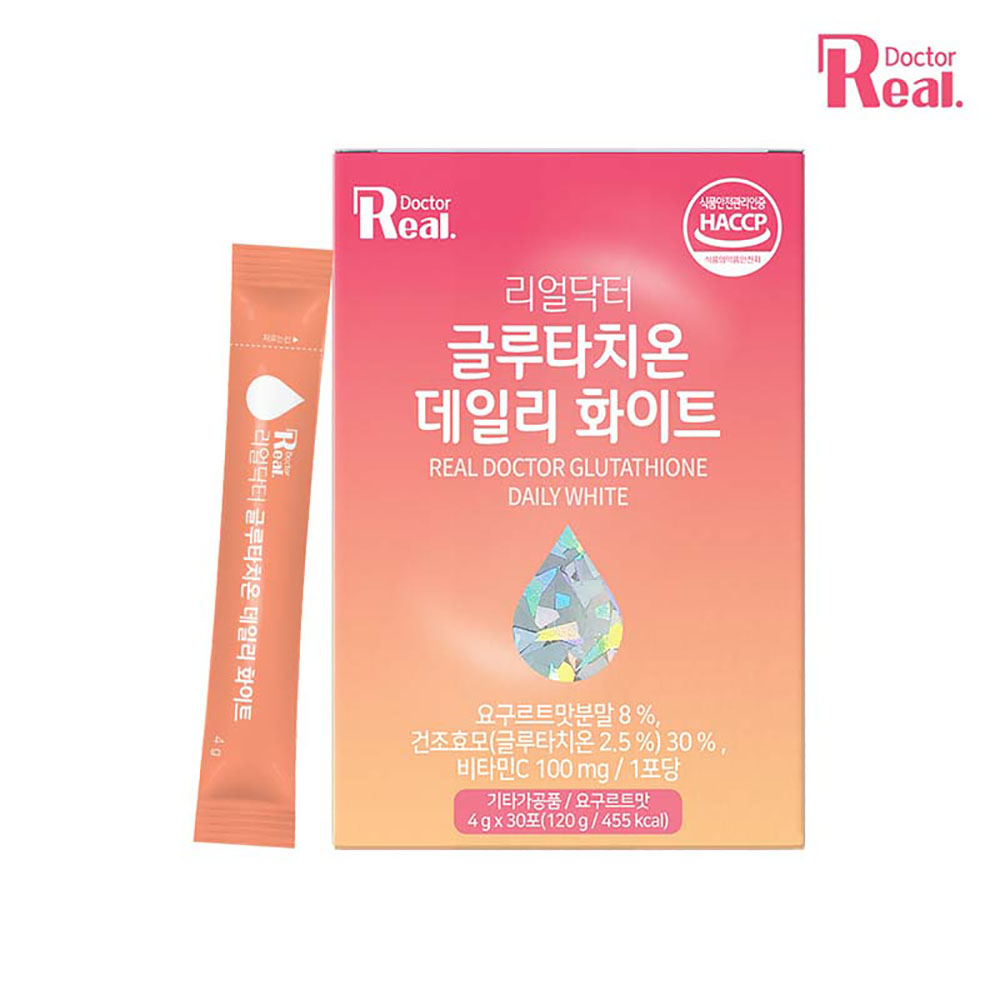 리얼닥터 글루타치온 1200mg 데일리 화이트 30포 (1개월분)