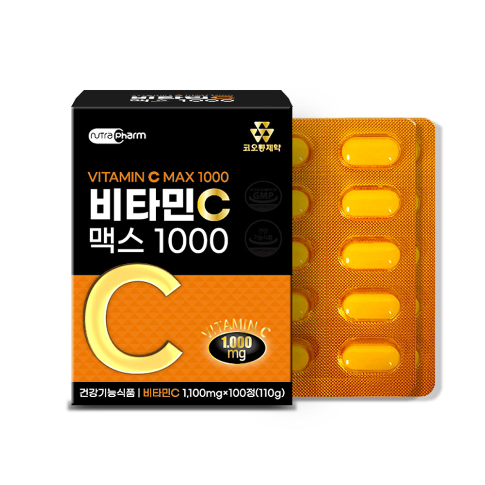 코오롱제약 비타민C 맥스1000 (100정 100일 분 용량)