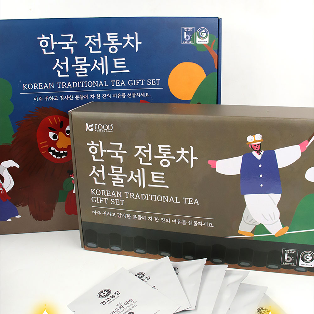 전통차 선물세트 3종 (연근차,작두콩차,돼지감자차)