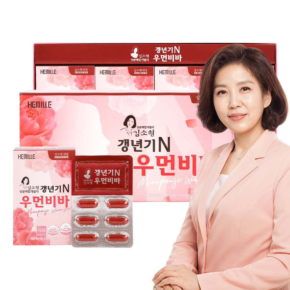 (갱년기 건강) 김소형원방 갱년기 N 우먼비바 (1.000mg x 120캡슐)