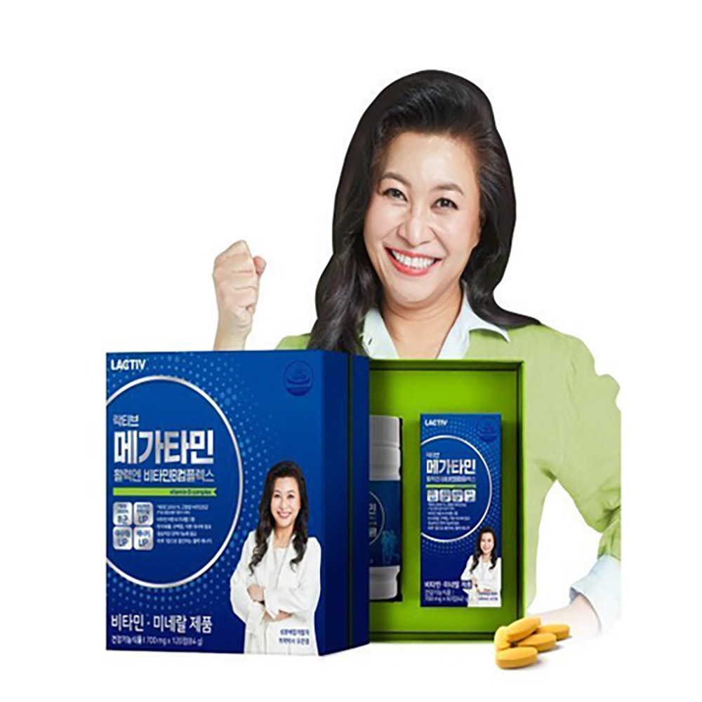 [락티브] 메가타민 활력엔 비타민B 컴플렉스 (700mg x 120정) / 4개월분