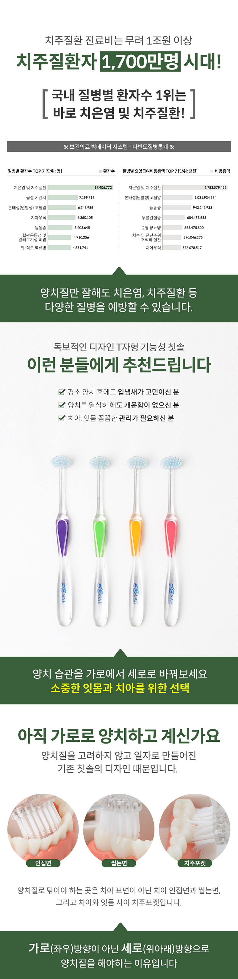 기능성칫솔 이새칫솔 T형 칫솔 상세 2