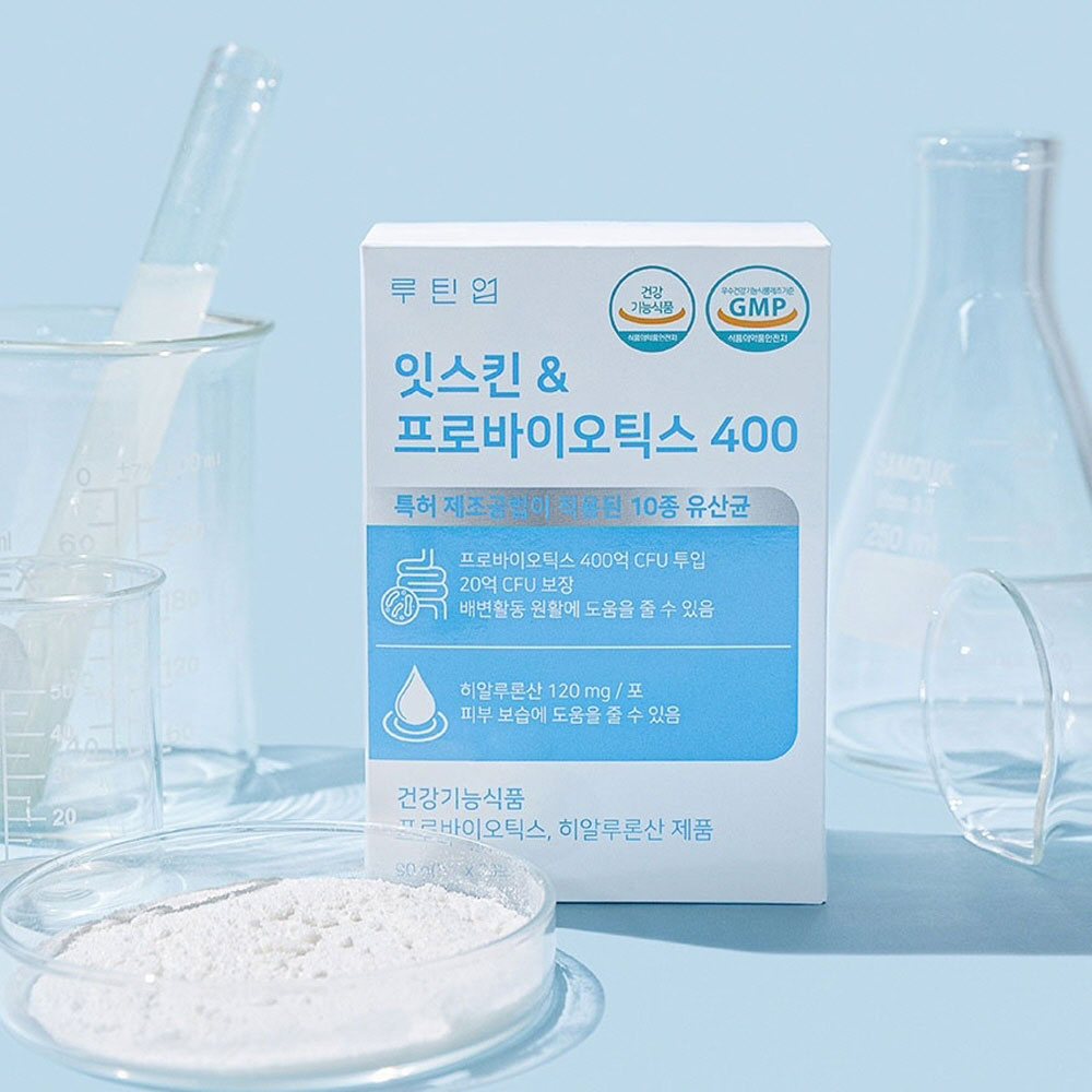 잇스킨 프로바이오틱스 400 히알루론산 2중 기능성 유산균 3g x 30포