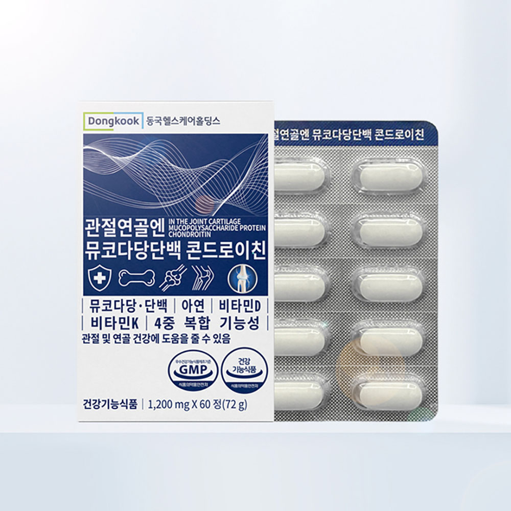 동국제약 관절연골엔 뮤코다당백 콘드로이친 1200mg x 60정 2개월분